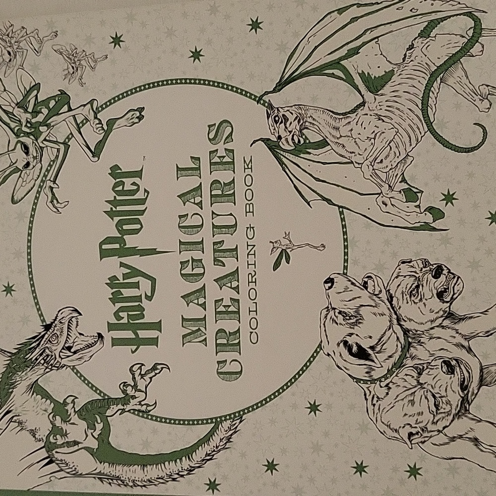 Harry potter magical creatures coloring book